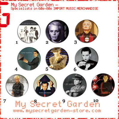 Gary Numan - Portrait Pinback Button Badge Set 1a or 1b ( or Hair Ties / 4.4 cm Badge / Magnet / Keychain Set )